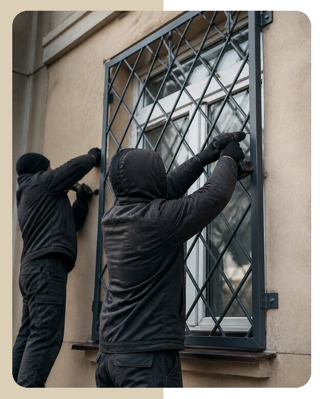 Установка антивандальных решеток на окна в Саянске